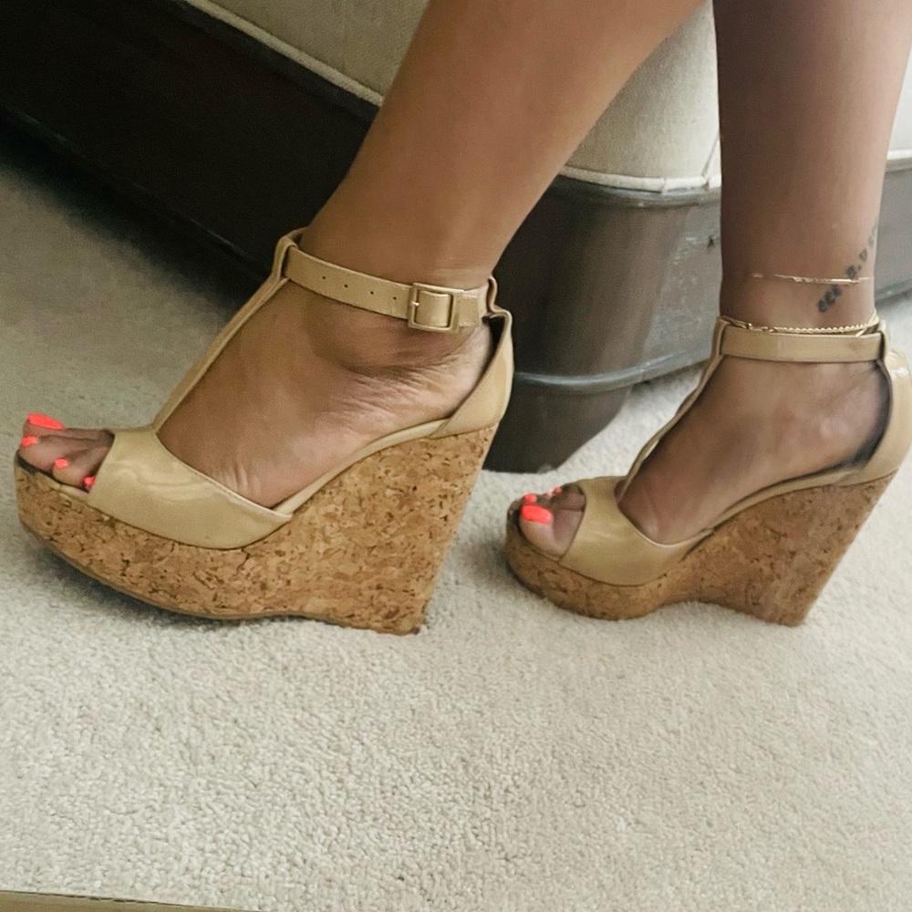 Jimmy Choo platform patent sandal Size Eu40